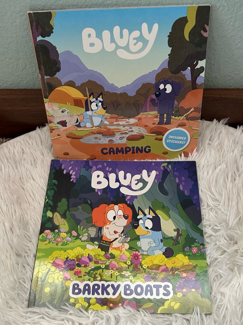 🩶5/$30 Set of Two Bluey Series Children’s Books - Camping and Barky Boats